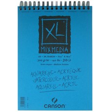 CANSON XL 綜合媒材繪圖本 300g, A3, 30張, 1本