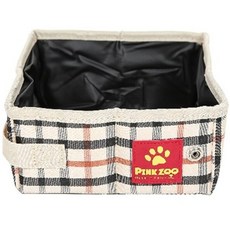 핑크쥬 애견 휴대용 식기, 1개