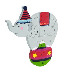 오렌지트리 숫자놀이코끼리우든퍼즐, 12개월 이상, 1개
