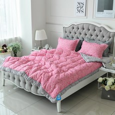 BELLAGIO HOME 花朵圖案薄被, 粉色的