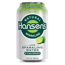 한샌 스파클링워터 탄산음료 라임, 354ml, 8개