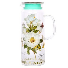 Royal Essex 手持玻璃水瓶 1300ml, Magnolia, 1.3L