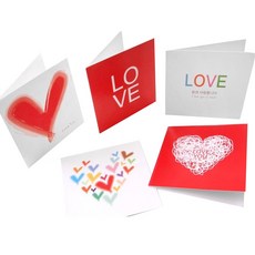 투영디자인 미니축하카드 5종 2개입 세트, 사랑, 10개