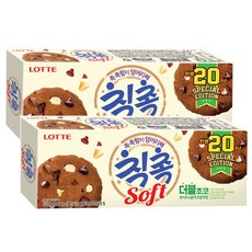 롯데제과 칙촉 소프트더블초코 2400, 90g, 2개