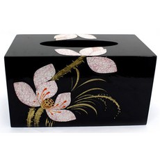 Polar Shop蓮花衛生紙盒 黑色, 1 個