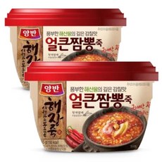 동원 양반 해장 얼큰 짬뽕죽, 285g, 2개