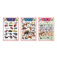 지원 멜로디 그림판 시리즈 학습보드판 3종 세트 : 탈것 동물 공룡, 지원출판