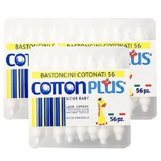 COTTONPLUS 耳鼻棉花棒 C款, 3盒