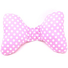 베이비베어 아기목쿠션, 땡땡이핑크, 핑크