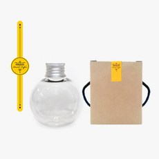 瓶子 Wholesale.com 250ml 荷蘭球 PET 鋁銀蓋 包裝選項 3-1, 10套