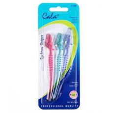 칼라 곡선형 눈썹면도기, 1세트