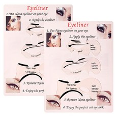 미성메탈 눈썹가이드, 3종, 2세트