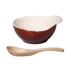 KINTO Hokkuri手柄餐碗, 棕色