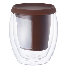 킨토 미오이중티머그, 브라운, 1개, 1개