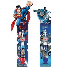 2080 超人蝙蝠俠LED牙刷, 隨機發貨, 1入, 24支