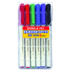동아연필 네임펜세트, 혼합색상, 1세트