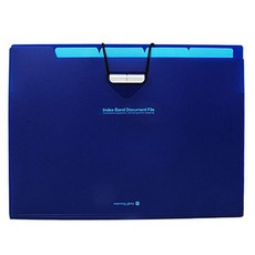 모닝글로리 12분류밴드도큐멘트화일, 네이비, 1개