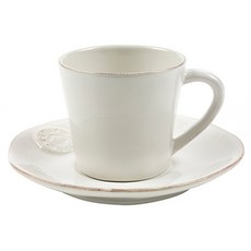 COSTA NOVA 茶杯+杯盤組, 白色的, 1個