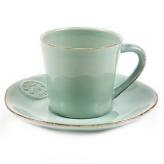 코스타노바 티컵 + 소서, 아쿠아, 1세트