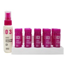 amos PROFESSIONAL 髮質護理安瓶精華液組+噴霧, 15ml, 10入