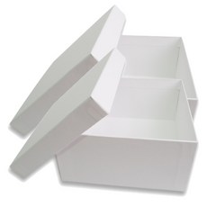 Box Monster 藝術禮品包裝盒, 白色, 2個