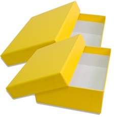 Box Monster 藝術禮物包裝盒, 黃色, 2 個