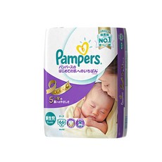 팸퍼스 아시안 크루저 밴드형 기저귀 남녀공용, 신생아용(NB), 66매