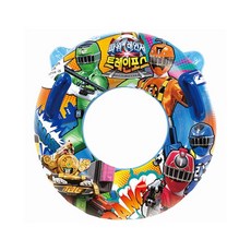 充氣扶手兒童游泳圈 65cm, 混色