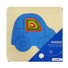 beleduc 彩色汽車拼圖, 3歲或以上