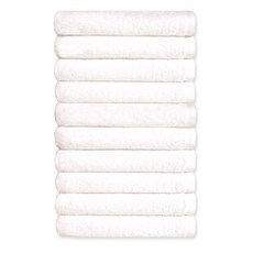 Songwol 松月 素色毛巾 120g, 白色, 10個