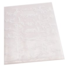 Bom91 SE不文法則字母PE購物袋 大 白色, 50個