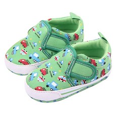 JOY MULTI 汽車印花魔鬼氈學步鞋