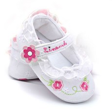 JOY MULTI 蕾絲荷葉邊學步鞋