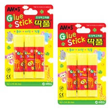 아모스 애니멀 딱풀, 8g, 4개