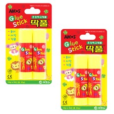 아모스 애니멀 딱풀, 15g, 4개