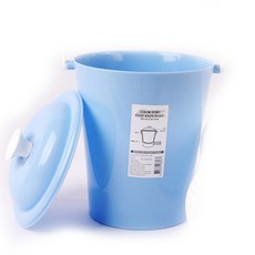 샤바스 COLOR STORY 음식물 쓰레기통 2.7L, 블루, 1개