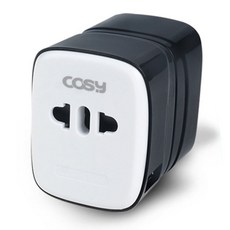 코시 투톤 여행용 USB 어댑터 블랙, 1개