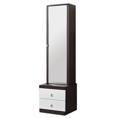 뜨란리빙 전신거울 화장대 B, 월넛