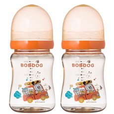 LITTLE BOBDOG PPSU無奶嘴奶瓶, 無奶嘴, 橘色, 200ml