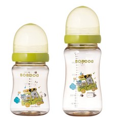 LITTLE BOBDOG PESU無奶嘴奶瓶 綠色 200ml+300ml, 1組, 300ml