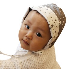 ggoom duboo 嬰兒星星印花綁帶帽