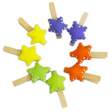 livingdeco 夜光星星夾子組 7cm, 隨機出貨, 1個