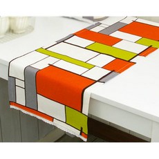 리빙데코 델리 다용도커버, 오렌지, 30cm x 70cm, 1개