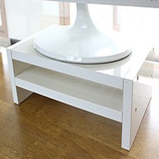 하우자인인테리어 모니터받침대 340 x 200 x 120 mm, 화이트
