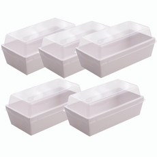 봄91 SR화이트 직사각 도시락 소, 5개입, 2개