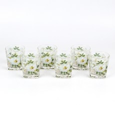 Ocean 木蘭花圖案玻璃杯, 6入