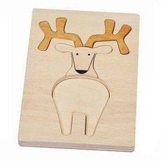 藍色緞帶馴鹿圖畫拼圖, 1 個, 單品