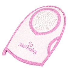 365베이비 실리콘 목욕 손타올, 핑크, 1개