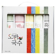 彩色麵條 5款組, 400g, 1盒