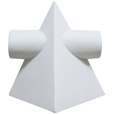 幾何圖形 四角錐 圓形 石膏像, 1 個, 18 x 20 厘米